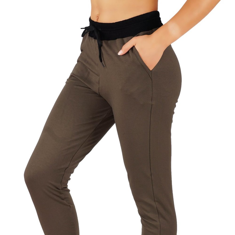 4pcs Set Full Length Cotton Joggers Sweatpants Pockets and elastic waistband